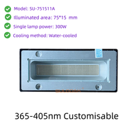 7515 Lampu LED Pengering UV Berpendingin Air 300W 385-395 NM untuk Pelapisan Industri, Sistem Pengeringan  Epson Dual-Head