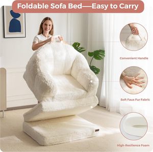 Canapé-lit pliant 2-en-1 convertible en chaise longue, confortable, pour une personne, <span class=keywords><strong>fauteuil</strong></span> pouf compressé – Vente en gros à prix abordable - Product Image 2