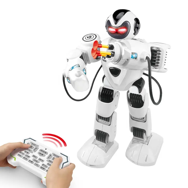 Robot de control remoto para niños, juguete de lucha de tiro, de alta calidad