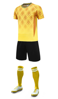 Seragam Sepak Bola Unisex Remaja Set Jersey Latihan dengan Celana Pendek Bahan Polyester Bernapas Logo Kustom Pakaian Tim Grosir