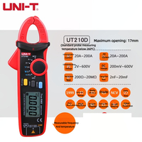 Multimeter Digital Clamp-on UNI-T UT210E Untuk Pengukuran Arus AC Dan DC, Multimeter Clamp-on
