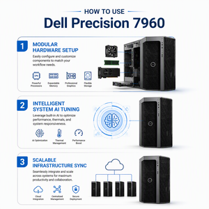 Station de travail Tower 7960 W9-3495X 128G DDR5 RTX A6000 Ada PC de calcul professionnel Processeur Xeon Calcul haute performance - Product Image 6
