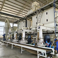Venta caliente China Shandong Operado automático PLC Control Completo Biomasa Madera Paja Maíz Cob Husk Pellet Línea de producción en Ghana