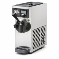 Machine à glace molle professionnelle à saveur unique en acier inoxydable pour comptoir, idéale pour les cafés et les pâtisseries