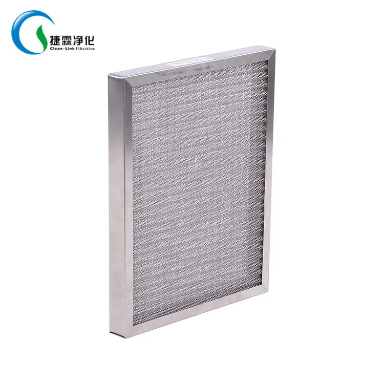 Filtro de metal lavável g3/g4, filtros de ar de malha pré-filtro