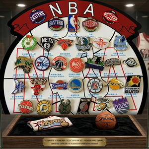 Fabricant de produits de basketball : Créez vos propres épingles personnalisées, badges en métal avec logo, broches, épingles en émail dur ou souple, épingles de revers - Product Image 1