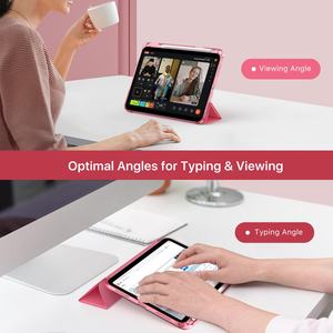 Coque de protection pour tablette <span class=keywords><strong>MoKo</strong></span> avec dos transparent givré, support pliable à trois volets pour iPad A16 11e génération 2025 - Product Image 4