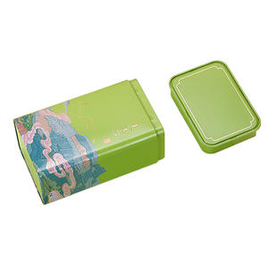 Personnalisé imprimé <span class=keywords><strong>petit</strong></span> cadeau rectangulaire en métal de thé boîte de bidons d'étain pour le thé - Product Image 4