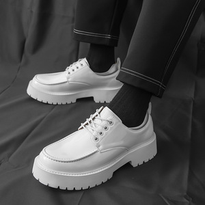 Zapatos de Cuero Formales para Hombre, Verano 2026, Negros, Punta Redonda, Charol Brillante, para Novio y Padrinos de Boda - Product Image 1