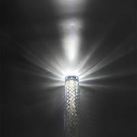 Bâton de sécurité haute visibilité 26 cm, tube blanc avec lumière LED rouge et verte, bâton de signalisation clignotant en ABS