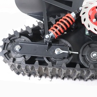Kit de Conversion pour Dirt Snow bike, roue avant, ski arrière, pistes de sable, véhicule à chenilles chenille pour ATV UTV Buggy Quad