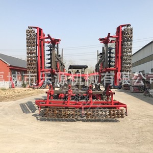 Farm <b>Cultivator</b> Disc Harrow Multifunctional Red Large Agricultural Machinery For Land Preparation - Product Image 1