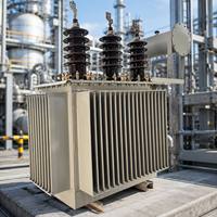 Transformador de Distribución de Energía con Núcleo de Acero CRGO, Bobinado de Cobre, Sumergido en Aceite, Proveedor de China