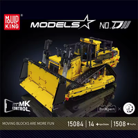 Moule chaud roi 15084 1508 pièces série d'ingénierie machines Bulldozer assemblage bloc jouet ensemble modèle