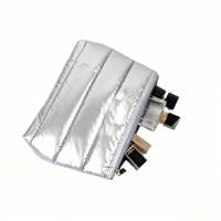 Sacs cosmétiques personnalisés en gros avec logo, grande capacité, pour rouges à lèvres, sacs de maquillage matelassés doux et moelleux pour le voyage