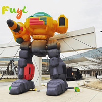 Modèle de robot gonflable géant de forme personnalisée, robot Lego gonflable pour décoration extérieure