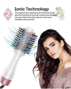 2024 New Arrival 1 Step Hair Dryer Brush Negative Ionic Blow Dryer Comb Hair Dryer Hair Blower Salon