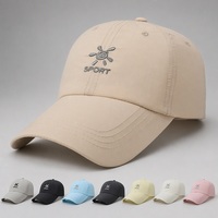 Casquette de baseball sportive personnalisée en nylon, légère, 6 panneaux, réglable, unisexe, pour la course et les activités de plein air, vente en gros, faible MOQ