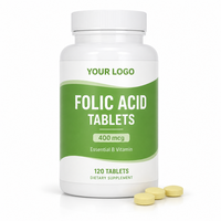 Bestverkochte OEM foliumzuurtabletten vitaminen fruit smaak voor vrouwen ter voorkoming van anemie, ter voorkoming van geboorteaandoeningen, ter ondersteuning van DNA en de geestelijke gezondheid