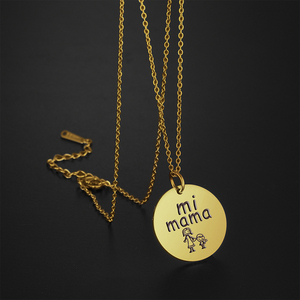 Collar con colgante de acero inoxidable para mujer, Gargantilla, joyería de cumpleaños, regalo del Día de la madre - Product Image 4