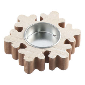 Fiesta de Navidad de madera Decoración de escritorio Adorno Candelabro de Navidad - Product Image 2