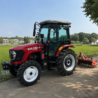 Tracteur agricole compact diesel 4x4 50 CV avec herse à disques pour la culture, le labour et la préparation des champs