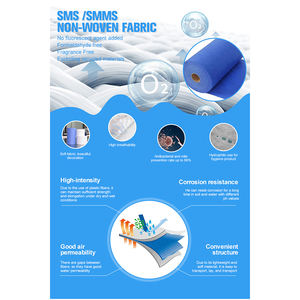 Rouleaux de tissu non tissé filé en polypropylène 15-150 Gsm Sms / SMMS Tissu fondu soufflé Offre Spéciale tissu non tissé bon marché - Product Image 4
