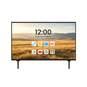 กระดานไวท์บอร์ดอัจฉริยะแบบดิจิทัล LED LCD ขนาด 20 จุด 85 นิ้ว ความละเอียด 4K พร้อมหน้าจอสัมผัสแบบอินเทอร์แอคทีฟ สำหรับการสอนและการประชุม โครงโลหะ OEM - Product Image 1