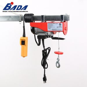 Grúa de elevación de cable, grúa de cadena eléctrica pequeña, portátil, 10/5 m/min, 1.95A, 220W, 150/300kg, 12/6m - Product Image 2