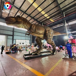 Dinosaurio Animatrónico Personalizado <span class=keywords><strong>T</strong></span> Rex, Modelo de Dinosaurio Realista de Tamaño Natural para Parque Temático o Zoológico - Product Image 5