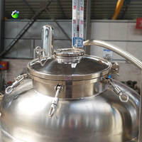 Nouveau réservoir de fermentation en acier inoxydable de 300l, 500l, 800l, 1000l avec moteur pour brasserie, équipement de micro-brassage, projet clé en main