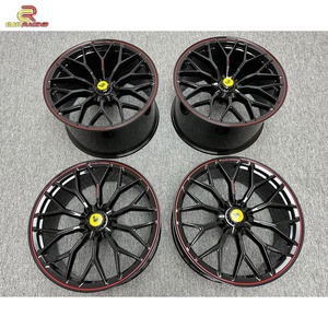 ปรับแต่งล้อแม็กซ์สีดำขอบแดง อลูมิเนียมอัลลอยด์ สำหรับรถยนต์ ขนาด 19 นิ้ว 20 นิ้ว 21 นิ้ว 22 นิ้ว 23 นิ้ว สำหรับ Ferrari 488 - Product Image 6