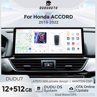 DUDUAUTO DUDU7 A7870 AKM7739 VELVET DSP 12+512G Autoradio pour Honda Accord 2018-2022 10ème génération Marché américain