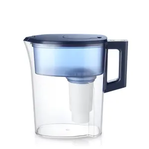 Jarro de água portátil e fácil de usar, jarro com filtro de água de plástico para hotel e casa