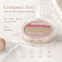 Polvo Compacto Profesional Redondo Exclusivo, Control de Grasa, Fijador de Maquillaje, Marca Privada OEM