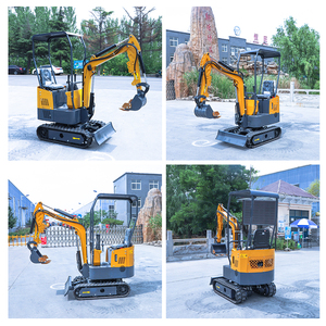 Excavadora de cadenas Euro V de 1 tonelada, excavadora hidráulica con certificación CE ISO EPA, fácil de operar para construcción en granjas y jardines. - Product Image 3