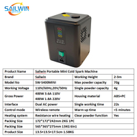 Sailwin EU Stock 350W Sans Fil DMX 512 Feux d'Artifice à Étincelles Froides Avec Télécommande DJ Mariage Effets Spéciaux Sparkler Froid FX