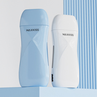 Calentador de Cera Depilatoria en Roll-on Waxkiss con Logotipo Personalizado, Máquina Calentadora de Cera Suave para Depilación para Mujeres y Hombres