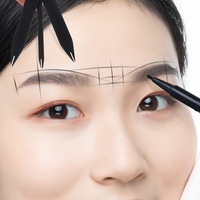 Règle de sourcil d'outil de mesure de Microblading d'acier inoxydable imperméable pour la cartographie permanente de règle de maquillage