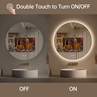 Miroir magique tactile capacitif avec système d'exploitation Android, étanche IP65