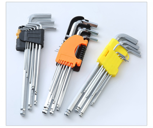 Spherical Head Allen Spanner Kit Multi Piece S2 Alloy Steel Angled <b>Screwdriver</b> High Torque Automotive Garage Handtools - Product Image 4