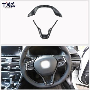 Kit de garnitures décoratives intérieures pour tableau de bord de voiture, motif fibre de carbone noire, pour Honda Accord 10ème génération 2018-2022 RHD - Product Image 3