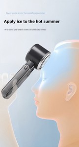 H03B Factory Wholesale Wearable <b>Mini</b> <b>USB</b> Rechargeable Portable Handheld Skin Friendly Cooling Foldable High Speed Turbo <b>Fan</b> - Product Image 6