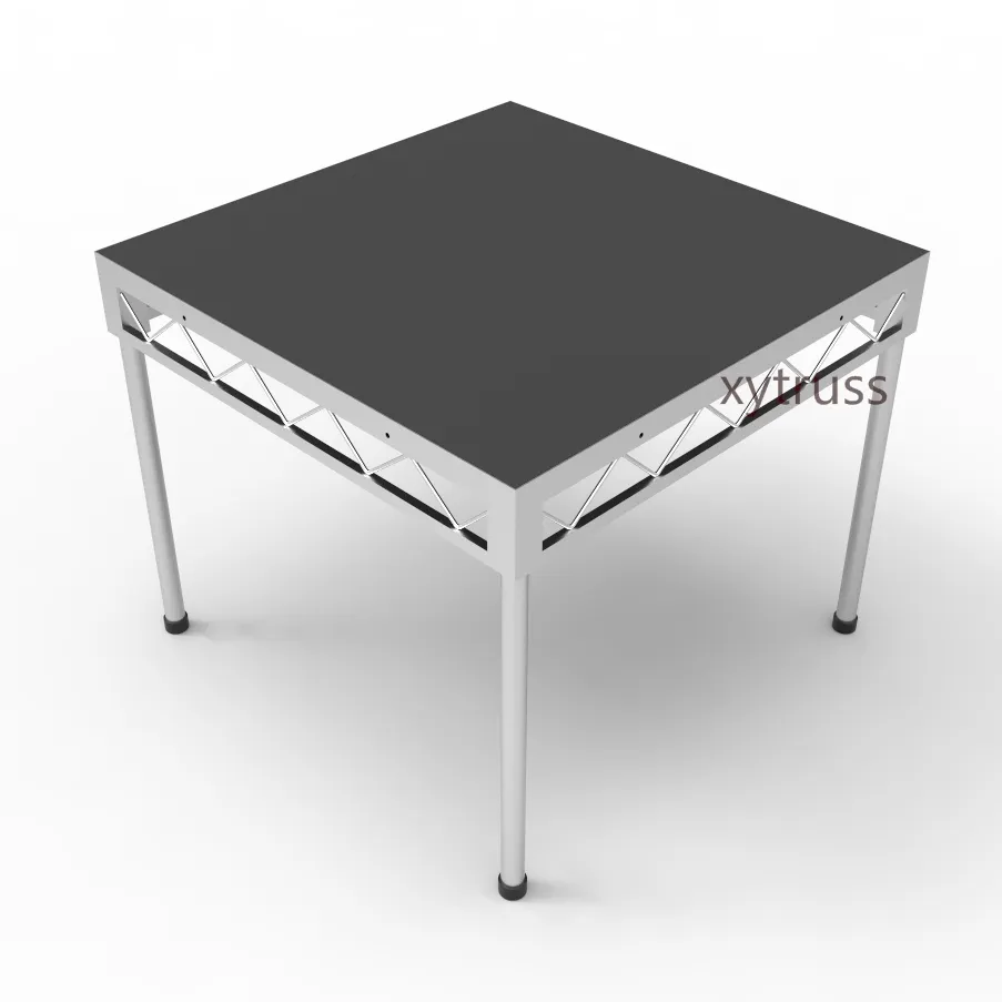 Tavolo da palco Mobile economico portatile in compensato di alluminio per eventi