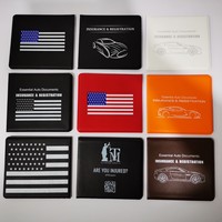 Organisateur de documents de voiture, porte-cartes d'identité, porte-cartes d'immatriculation et d'assurance en plastique