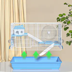 Fast Delivery Cheap Metal Wire Guinea Pig Cages 60cm High Quality Cage Hamster Guinea Pig Breeding Cages