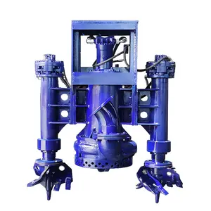 Sand Dredger Barge Mud Mine River Marine Hydraulic Cutter Suction Submersible Slurry Pump With Agitator