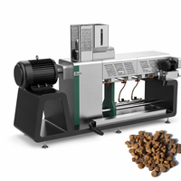 Machine à fabriquer des croquettes pour chiens à double extrudeur, ligne de production automatique d'aliments pour animaux de compagnie