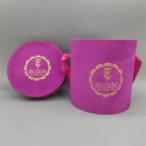 独特礼品不同尺寸热卖花式小企业定制紫色天鹅绒包装盒