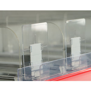 Étagères à rouleaux du système de gravité Présentoir à cigarettes en chocolat Poussoir d'étagère - Product Image 3